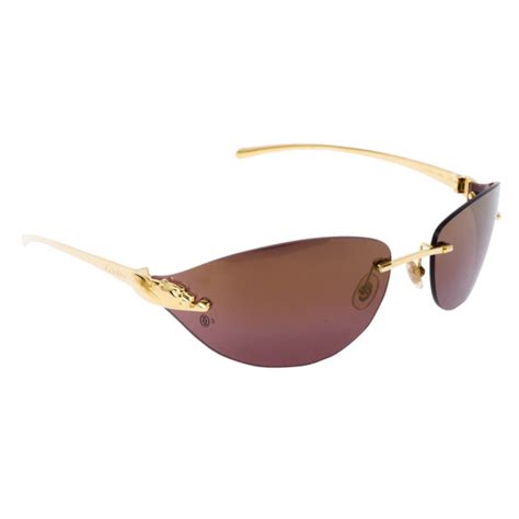 panthère de cartier sunglasses price|cartier panthere rimless sunglasses.